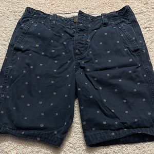 Abercrombie & Fitch Navy Blue Shorts